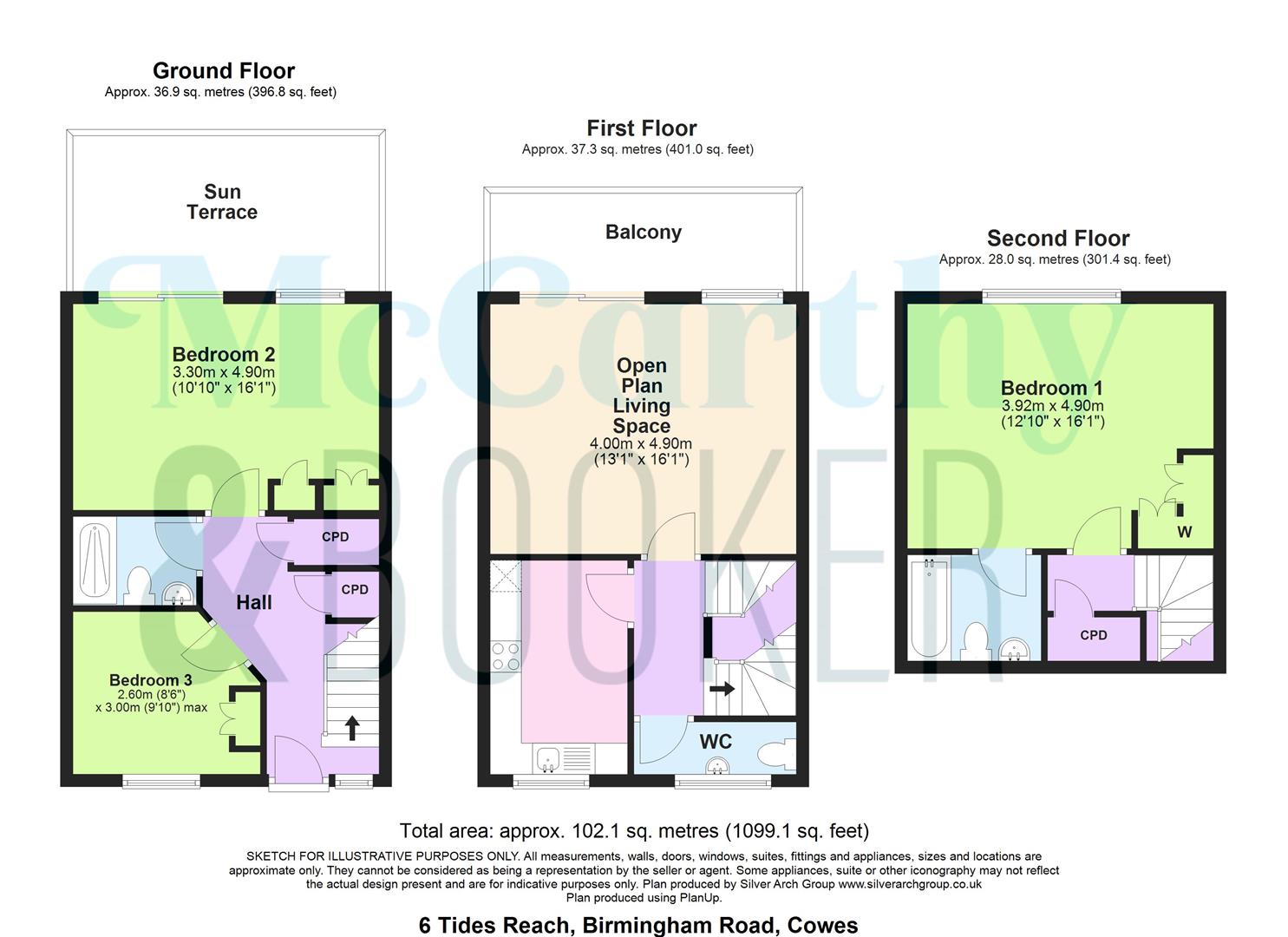 WATERFRONT PROPERTY WITH USE OF PONTOON - Tides Reach, Cowes floorplan